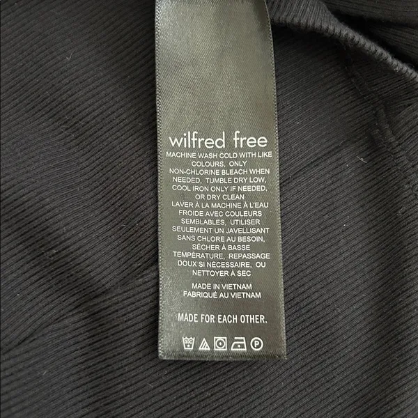 Aritzia Wilfred Free Seymour Ribbed Tank Dress Black - Image 7