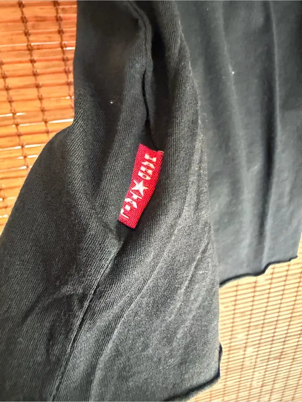 Vintage Hard Tail Forever Black One Shoulder Draped Top Size Small Y2K - Image 10