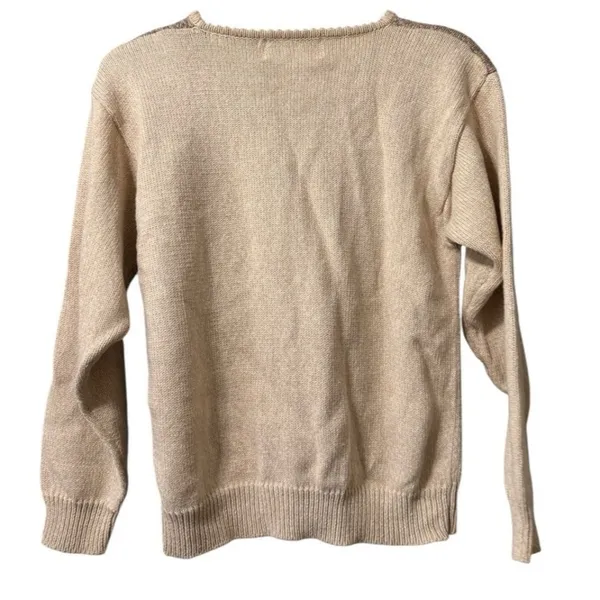 JANTZEN Petite Hand Embroidered Floral Sweater‎ Size Small Floral Grandmacore - Image 2