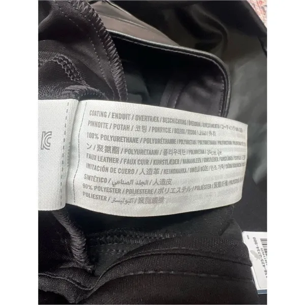 Abercrombie & Fitch NWT Vegan Leather 90s Straight Pant Ultra High Rise Black 27 - Image 16