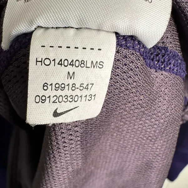 Nike Womens M Purple Dri Fit Wool Blend Half Snap Running Hoodie Athletic Sporty - Image 8