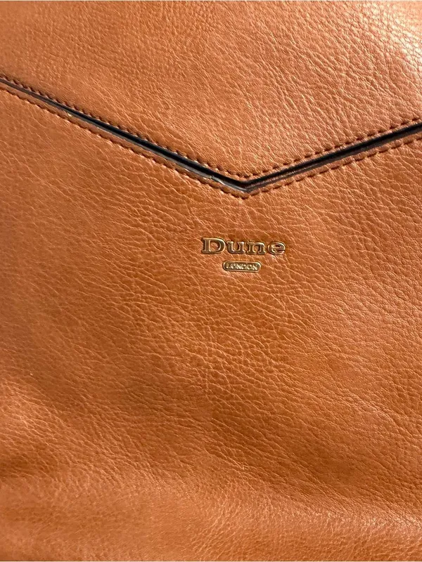Dune London Tan Leather Backpack with Front Pocket - Image 2