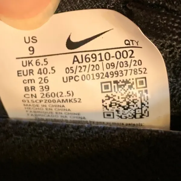 Nike Air VaporMax 3.0 Flyknit Triple‎ Black Running Shoes AJ6910-002 Womens 9 - Image 3