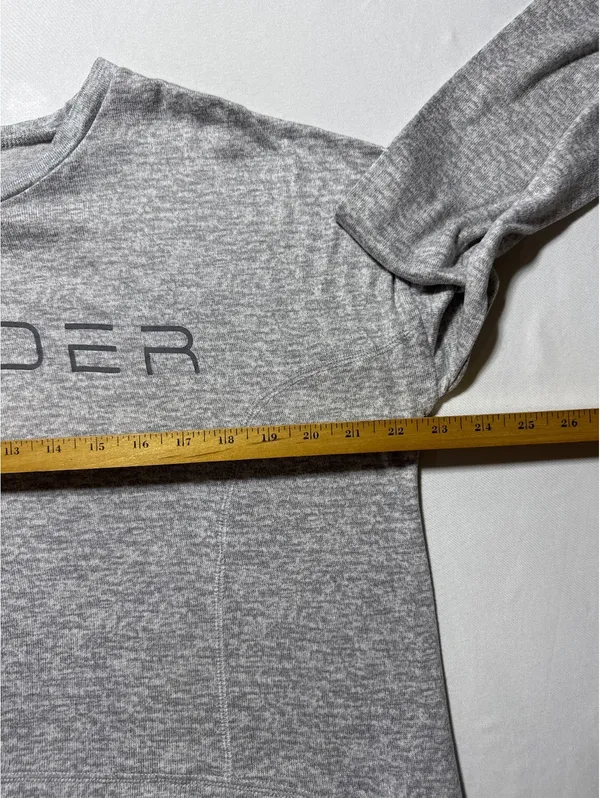 Spyder Grey Polyester Spandex Crewneck Sweatshirt Medium - Image 5