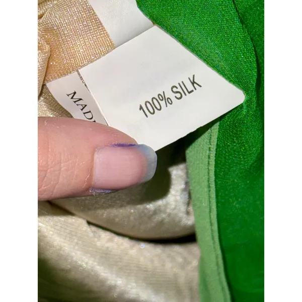 NWT Mandalay Dark Lime Green Beaded Embellished Mini Cocktail Party Dress Size 6 - Image 14