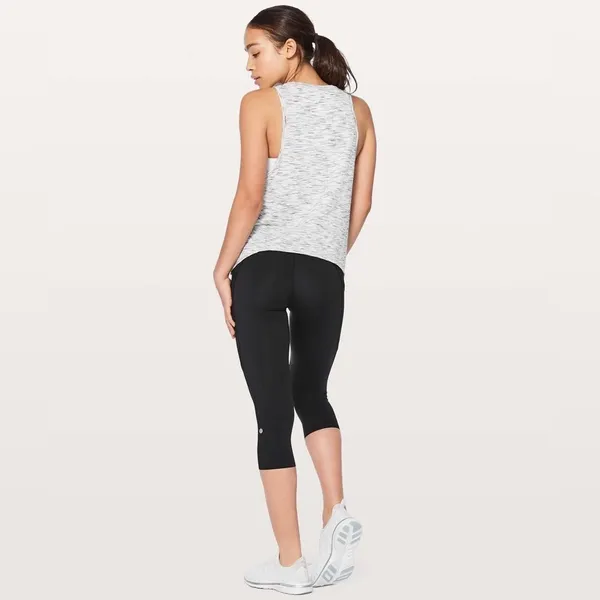 Lululemon Squad Goals‎ Tank Tiger Space Dye Black White Size 10 - Image 2