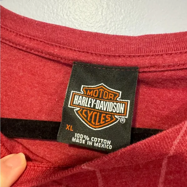 Red Harley Davidson Albuquerque short sleeve‎ Size XL - Image 2