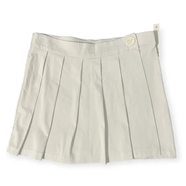 Joe B by Joe Benbassett White Pleated Front Mini Skirt NWT - Image 3