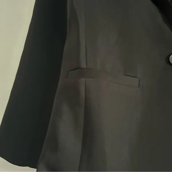 English Factory Single Breasted Blazer Black Size Small Office Timeless Capsule - Image 2