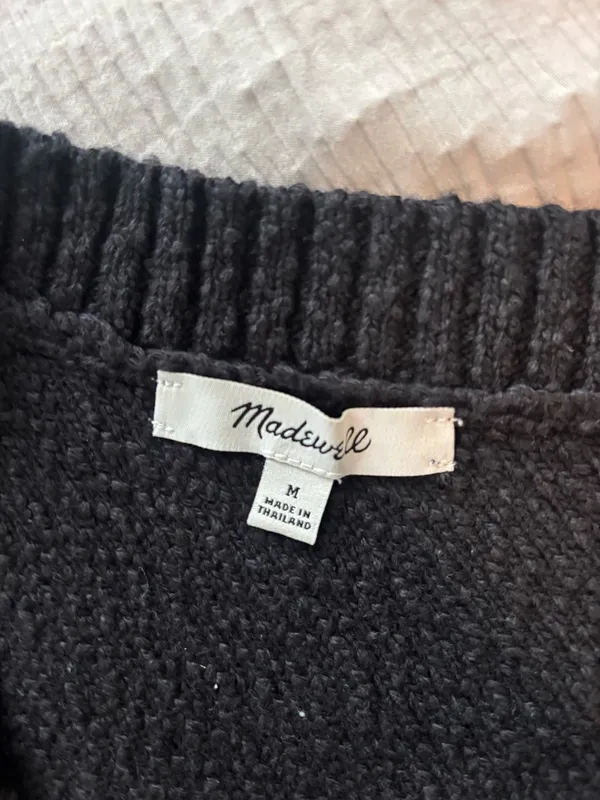 Madewell One-Shoulder Knit Textural Sweater Tank Top - Image 2