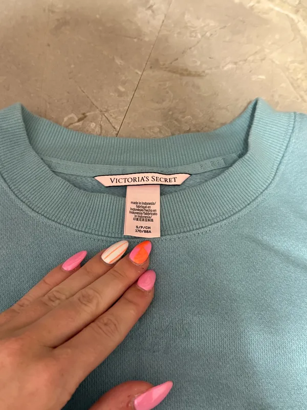 Victoria's Secret Teal sweatshirt - Image 3