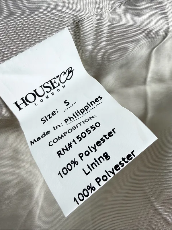 House of CB Bear Coat Milk White Size Small NWT Faux Fur Sherpa - Image 11