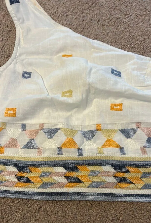 Tribal And Me Shoulder Crop Top - Image 2