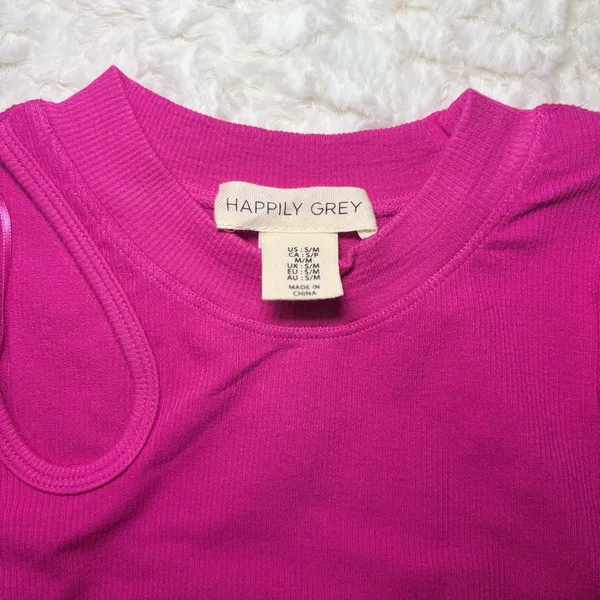 Happily Grey Women's Long Sleeve Top - Pink - Image 2