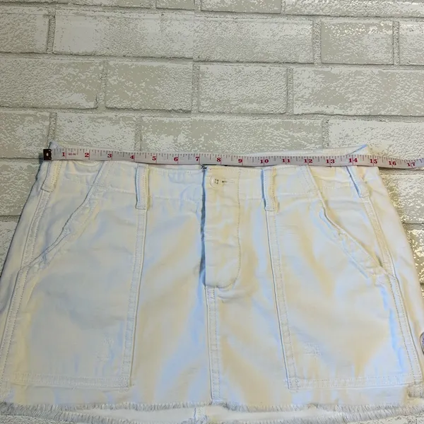 American Eagle Low Rise Y2K Denim Mini Skirt size 2 - Image 4
