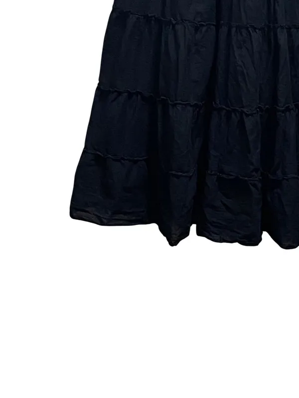 Style & Co. Gauzy Cotton Maxi Skirt Black Size XL Beach Boho Coastal Vacation - Image 5