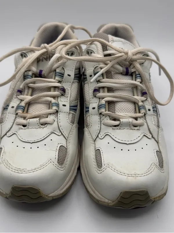Vionic Walker Womens 7 Wide White Purple Orthotic Arch Support Walking Shoes - Image 2