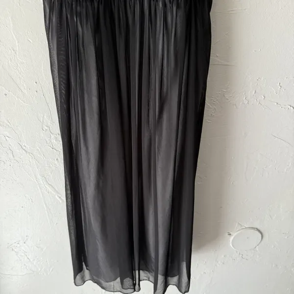 Ruby Rox Y2k Dress Whimsigoth Medium Black‎ Ombre Chiffon Empire Waist Party - Image 3