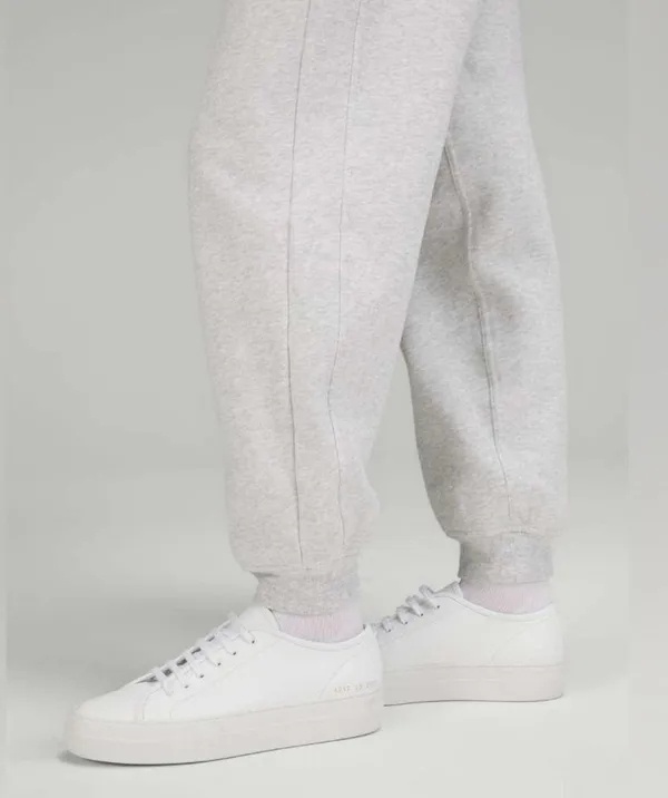 Lululemon Scuba High Rise Relaxed Joggers Heathered Light Gray Size 4 - Image 3