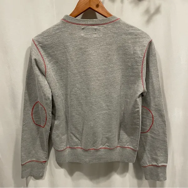 Vintage look Izod Collegiate OSU Ohio State crew neck gray kangaroo sweatshirt - Image 3