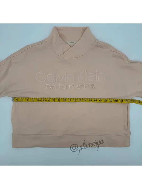 Calvin Klein Performance Women’s Mock Neck Activewear Pullover Sweater Size M - Image 6