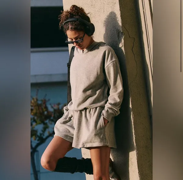 NWOT Free People Movement Such A Flirt Romper in Heather Grey $98 Retail - Image 2