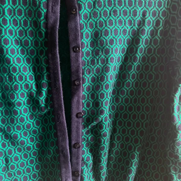 Charter Club Women's Patterned Cardigan Sweater‎ Green Size X- Large - Image 3