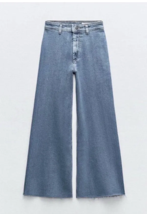 Zara Marine Straight Blue Jean Size 4 - Image 2