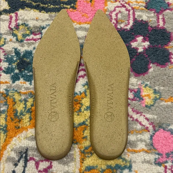 VIVAIA Pointed-Toe Flats Ena 2.0 Pink Embroidered Horsebit Size EU 37, US 6.5 - Image 14