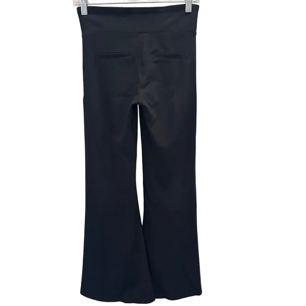 Betabrand‎ Black Mid-Rise Flare Pull-On Ponte Dress Yoga Pants XS Petite Career - Image 2