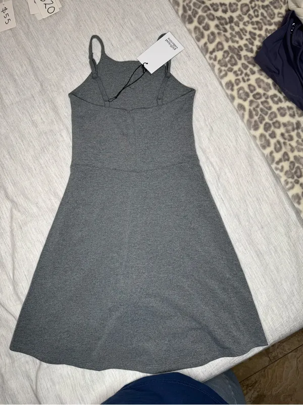Girlfriend Collective Gray Athletic Dress w/ Built Unitard / XS - Image 3