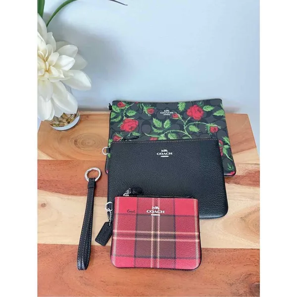 NWT‎ Coach Mix Print Pouch Trio bags - Image 2