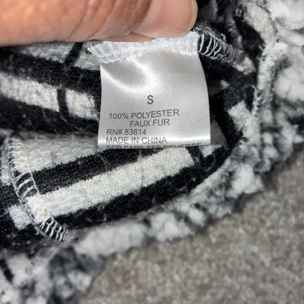 No Boundaries Womens Small Sherpa Pullover Fleece‎ Plaid Quarter Zip Gorpcore - Image 8