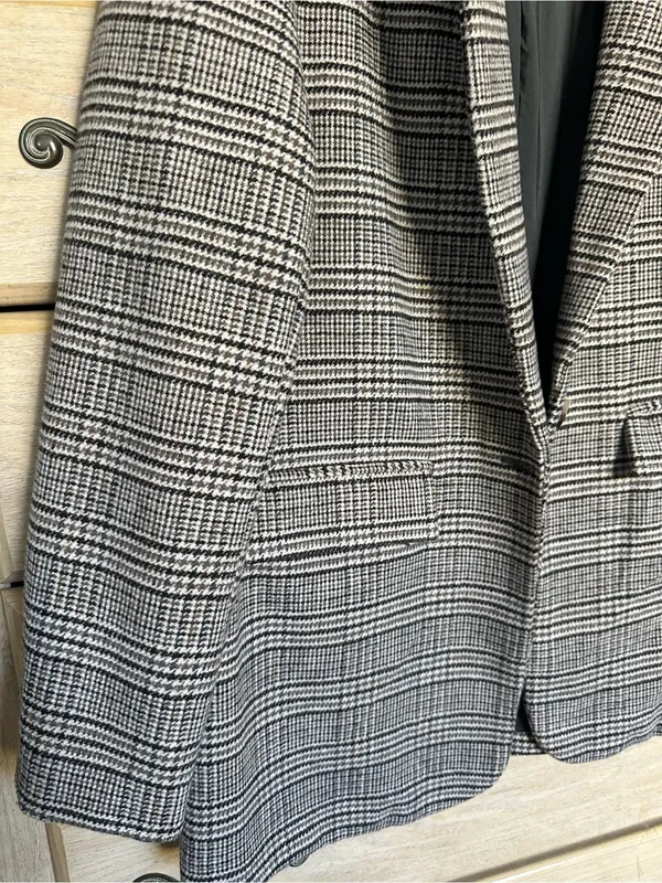 American Eagle Outfitters Plaid Blazer in Brown - Image 6