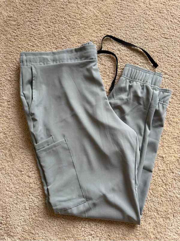 Medline Gray Jogger Scrub Pants Size L - Image 4
