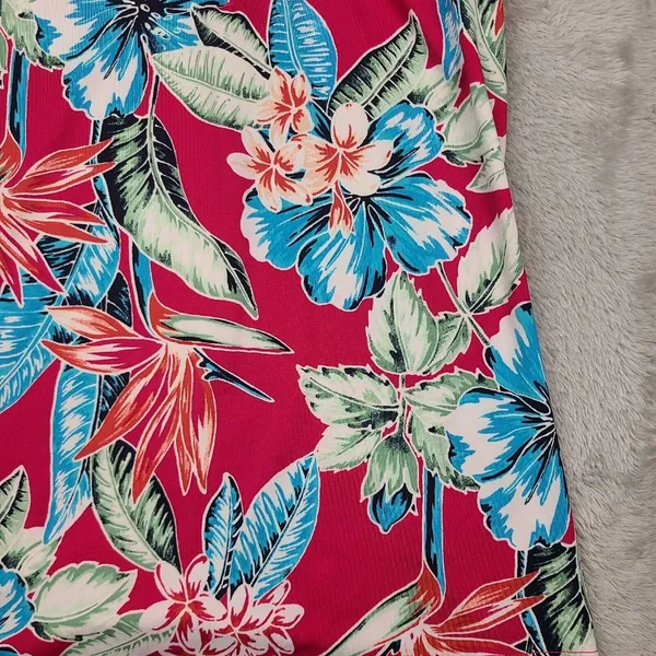 Tommy Bahama Women's Size XS Golf Tennis Pickleball Sleeveless Pink Floral Shirt - Image 3