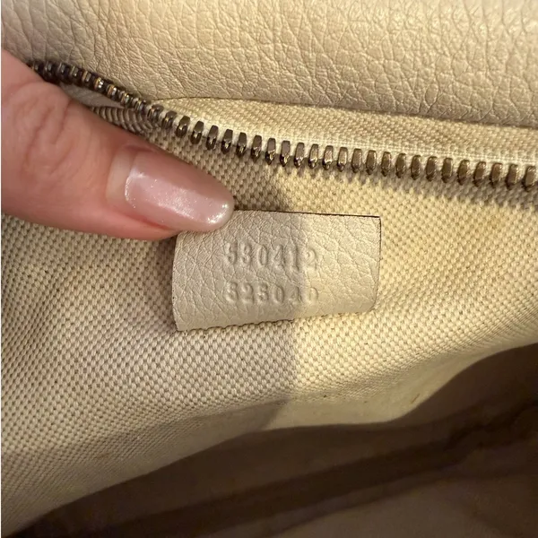 Authentic Gucci Print Leather Belt Bag White Logo Web Stripe Crossbody - Image 11