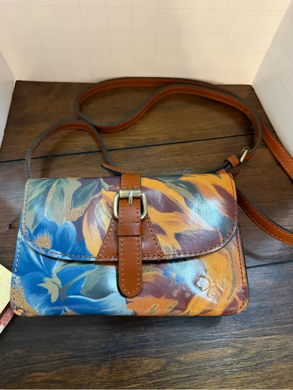 Patricia Nash Torri Crossbody Bag Floral Marigold Harvest NWT $129 - Image 7
