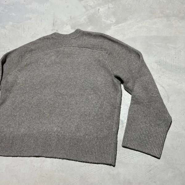 VTG Abercrombie & Fitch Women's Gray Wool Blend Knit Crew Neck Pullover SZ L Y2K - Image 8