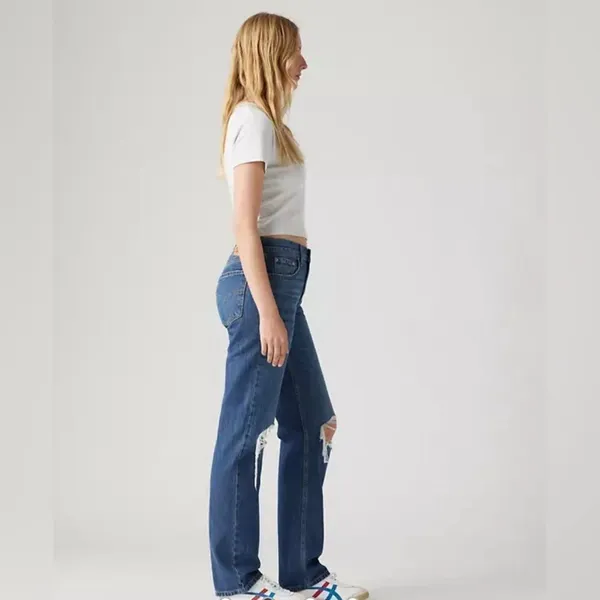 Levi’s Low Pro Women’s Jeans Breathe Out Medium Wash- Size 31 - Image 2