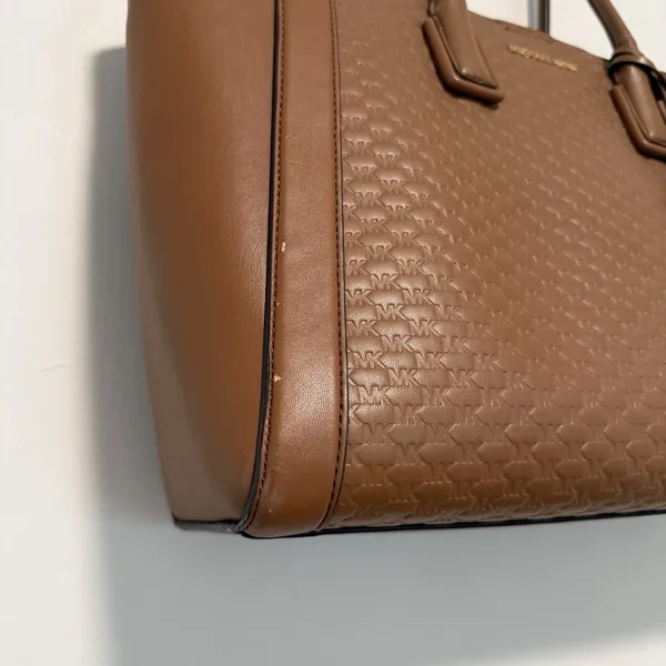 Michael Kors‎ Brown Leather Kali Shoulder Tote Bag Purse - Image 2