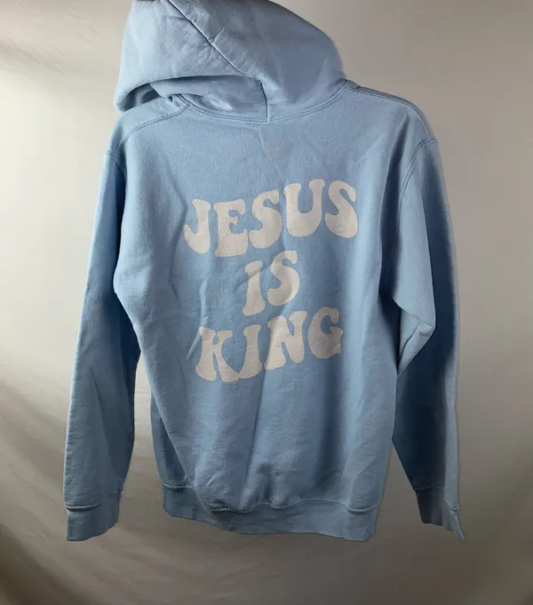 Jesus Hoodie Blue - Image 8