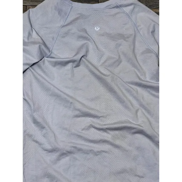 Lululemon Swiftly Long Sleeve Shirt 2.0 Size 10 Lavender Athletic Top Light FLAW - Image 9