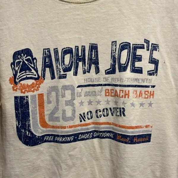 Aloha Joe’s Tee Shirt Yellow Size M - Image 3
