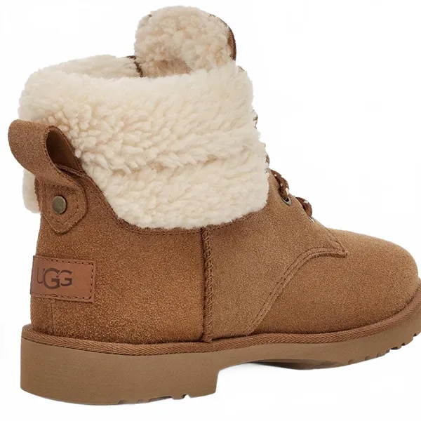 UGG Romely Heritage Lace Up Boot Leather Chestnut Womens 6 US / 37 EU NEW - Image 8