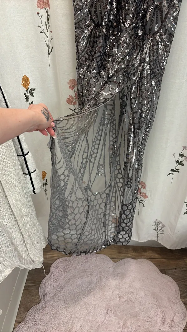 NWT  Floor Length Sequin Gown - Image 3