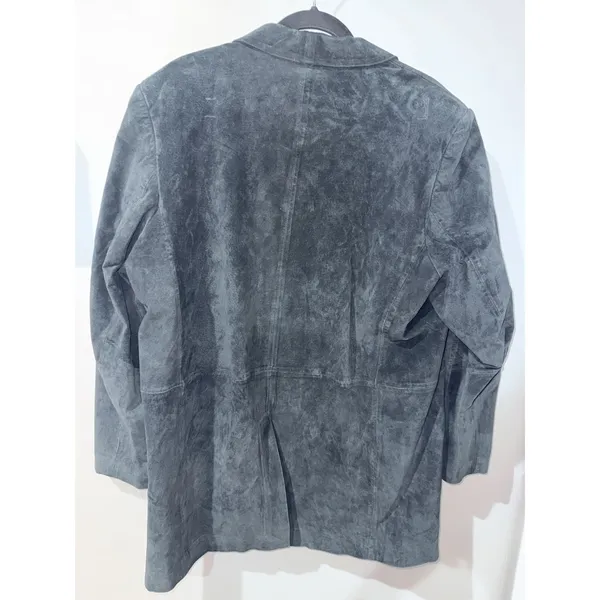 Dennis Basso Genuine‎ Leather Suede Black Blazer Jacket Women's XL - Image 6