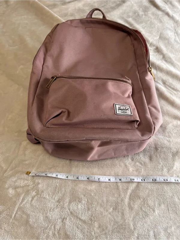 HERSCHEL Blush Pink Backpack Women’s Kids Canvas School Travel Bag EUC - Image 7
