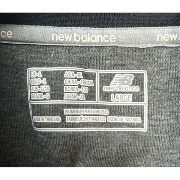 New‎ Balance x Lacrosse Women Size Large Logo Black Jacket Sporty Activewear - Image 6