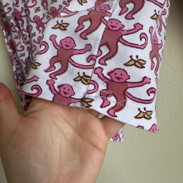 Roller Rabbit Women's Henley Monkey Print Pajama Top - Image 9